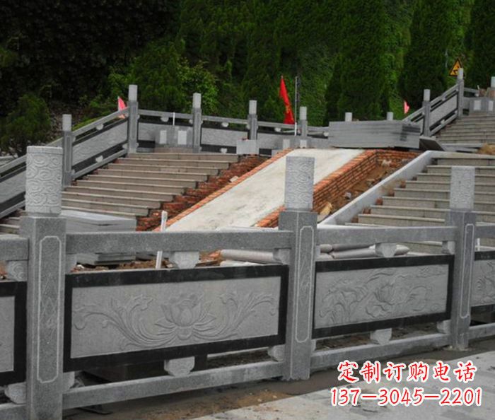 泰州寺庙景观仿古石栏板 (2)
