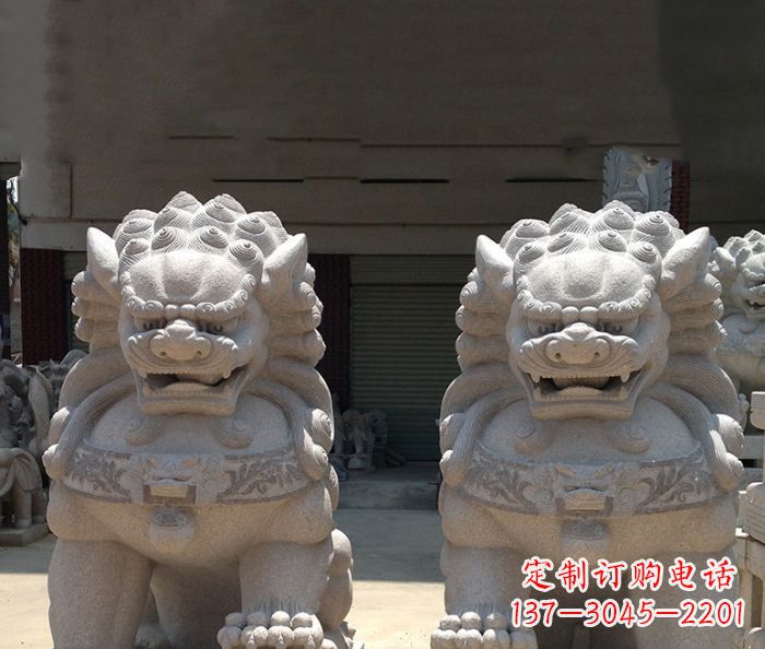 泰州寺庙景观仿古镇宅石狮子
