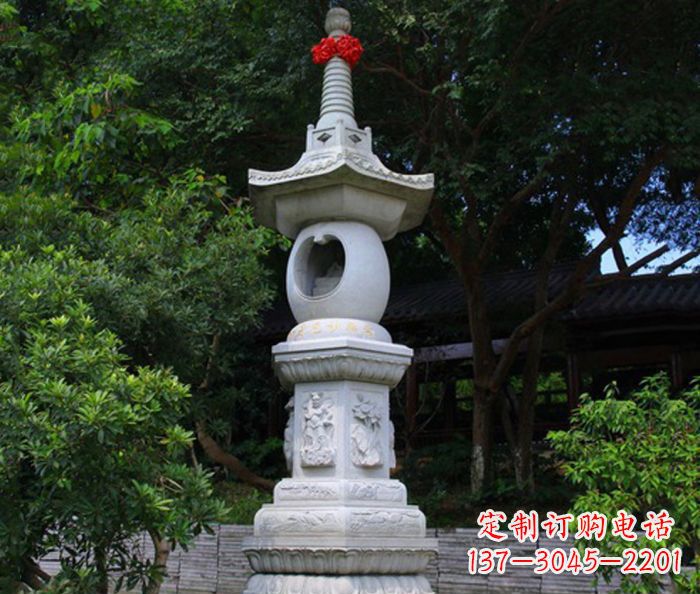 泰州寺庙景观舍利塔石雕 (2)