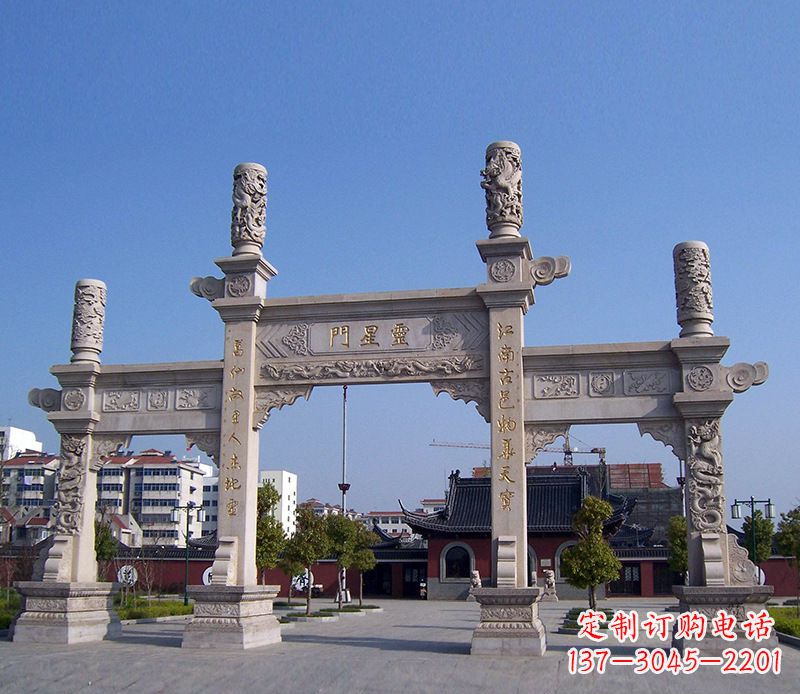 泰州寺庙景观石牌坊
