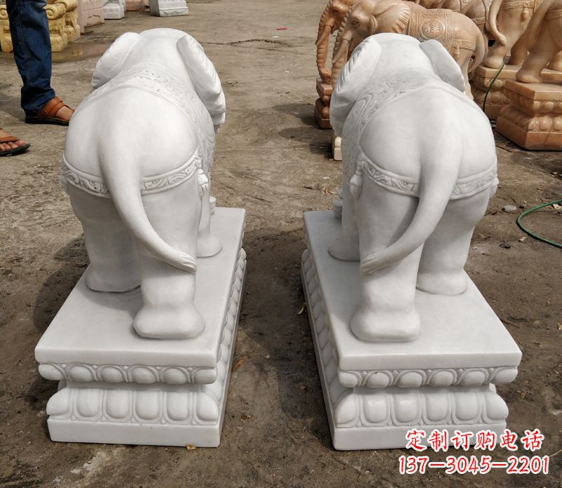 泰州寺庙石雕大象