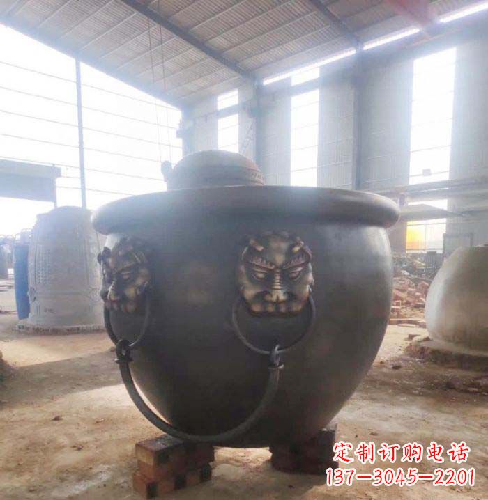 泰州寺庙水缸铜雕