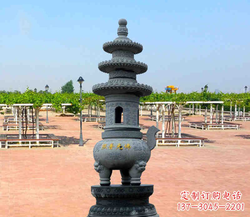 泰州寺庙塔铜雕香炉