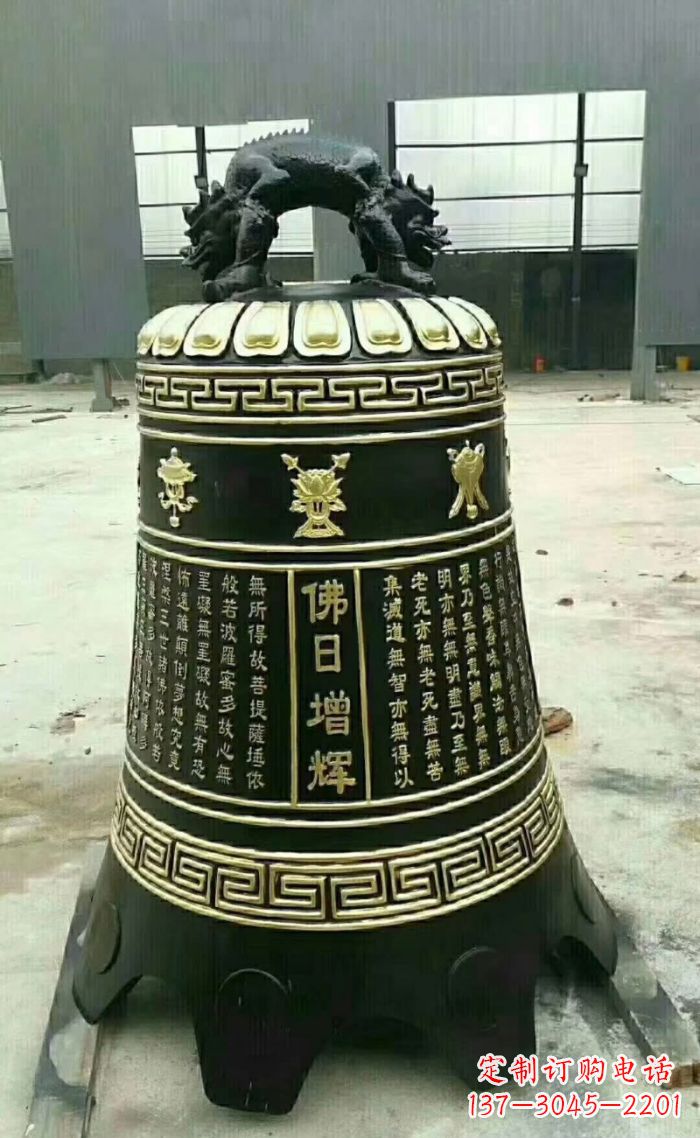 泰州寺庙铜钟雕塑 (6)