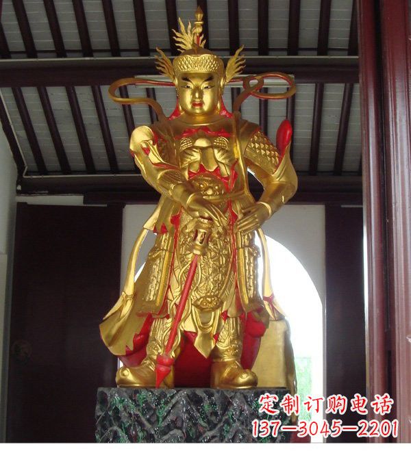 泰州寺庙韦陀菩萨铜雕