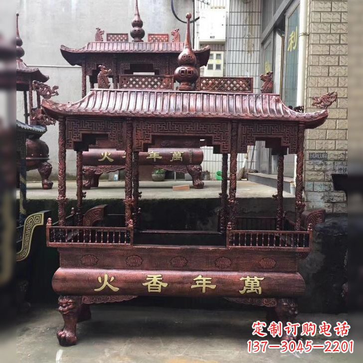 泰州寺庙香火香炉雕塑
