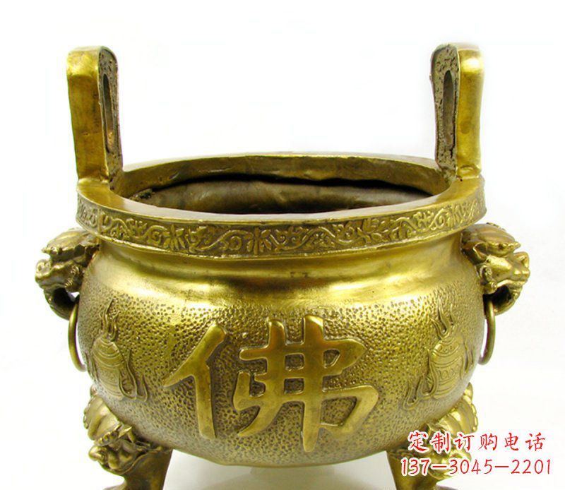 泰州寺庙香炉铜雕 (6)