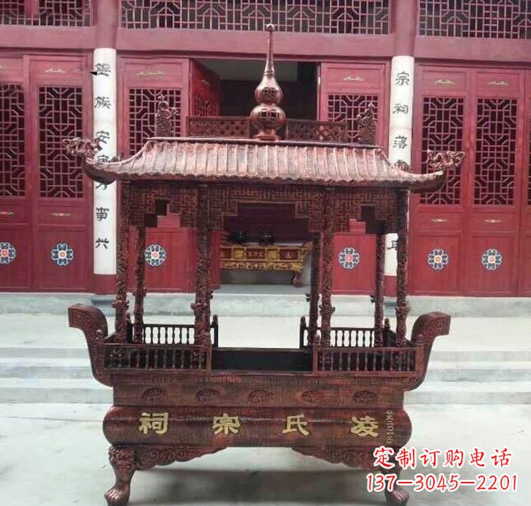 泰州寺庙香炉铜雕