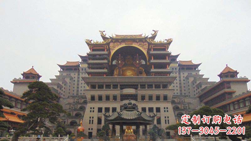 泰州寺庙圆香炉铜雕