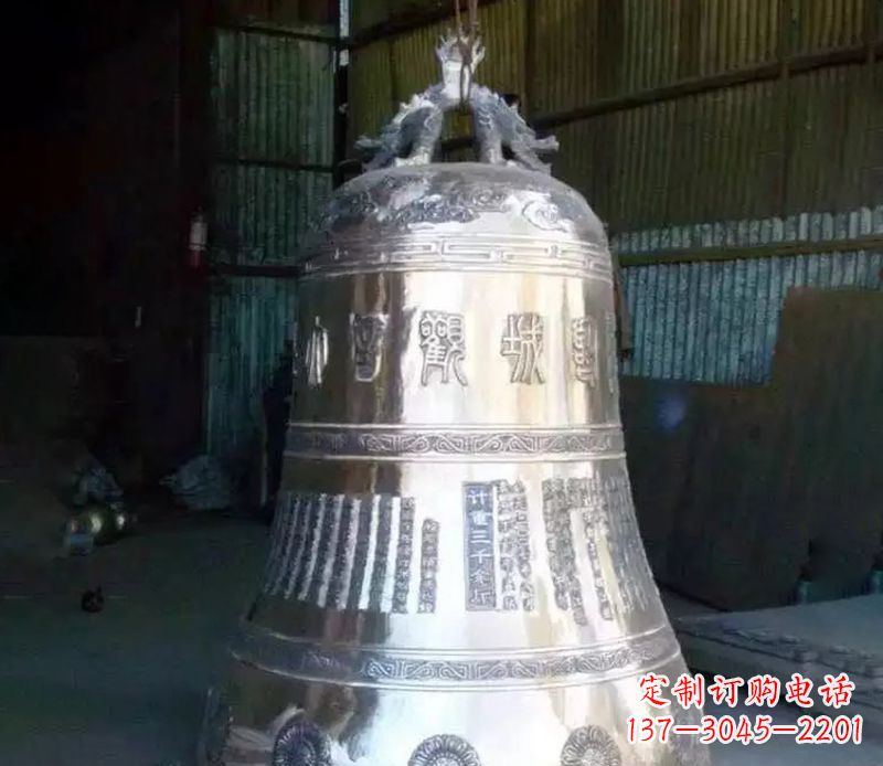 泰州寺庙铸铁铜钟雕塑