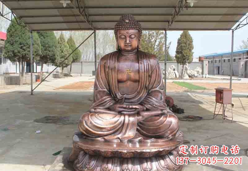 泰州寺庙铸铜如来佛像雕塑