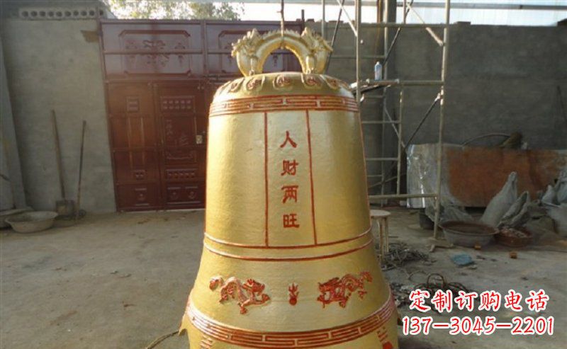 泰州寺庙铸铜钟雕塑