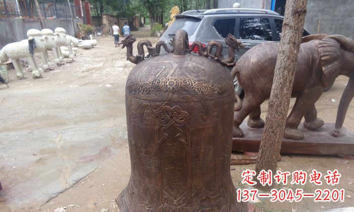 泰州寺庙铸铜钟铜雕 (3)