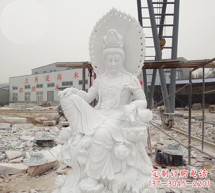 泰州寺庙自在观音雕像