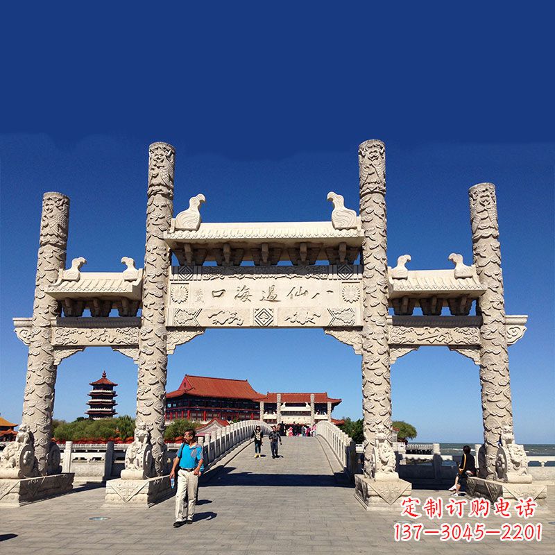 泰州寺院大门无楼石牌坊