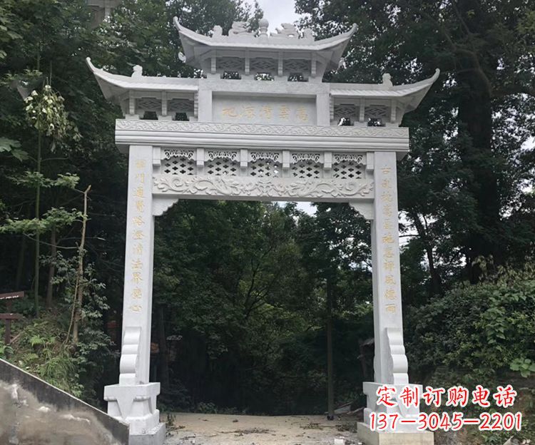 泰州寺院牌坊石雕