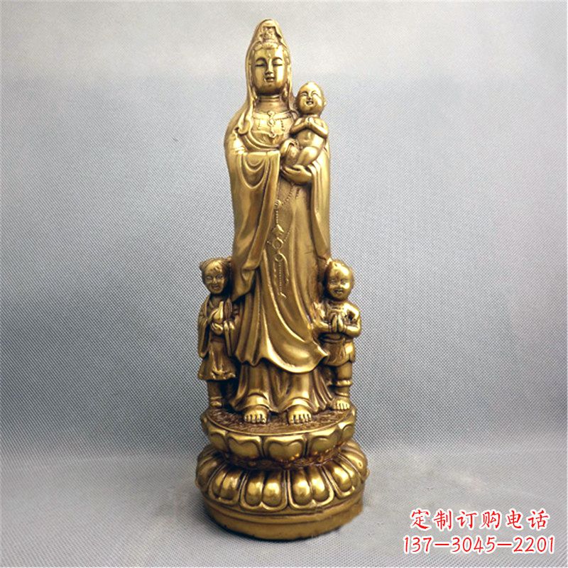 泰州送子观音纯铜雕塑