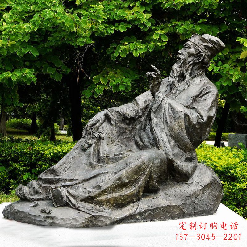 泰州苏轼雕像古代历史名人北宋著名文学家书画家铜雕