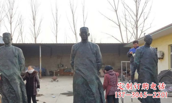 泰州陶行知人物铜雕 (3)