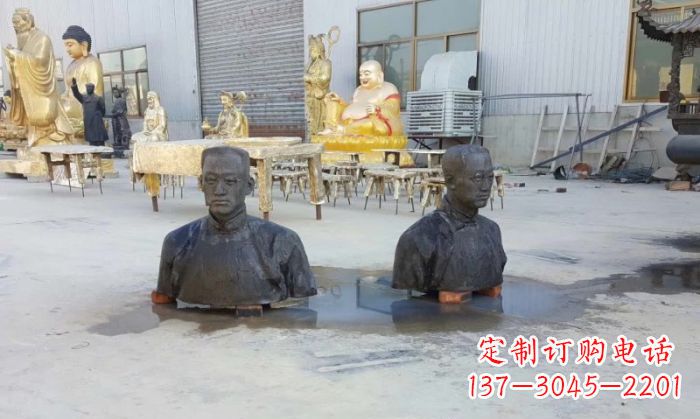 泰州陶行知半身像铜雕