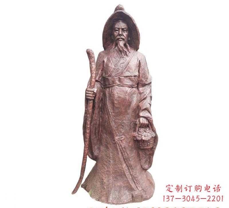 泰州陶渊明铜雕像