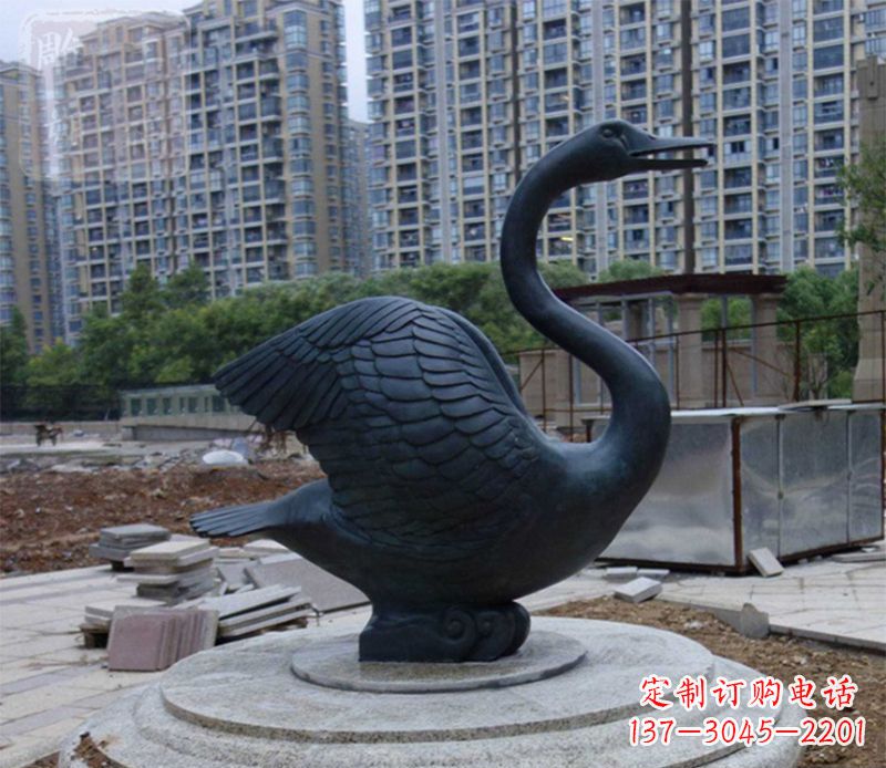 泰州天鹅动物铜雕
