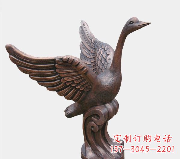 泰州天鹅锻铜雕塑