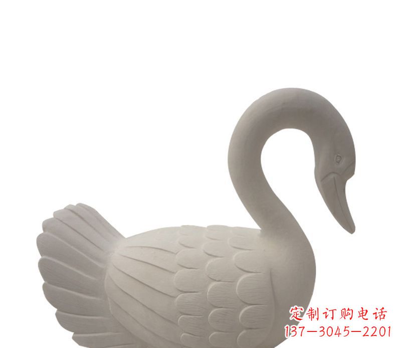 泰州天鹅俯身广场景观石雕