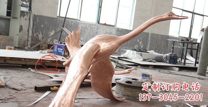 泰州天鹅铸铜动物铜雕