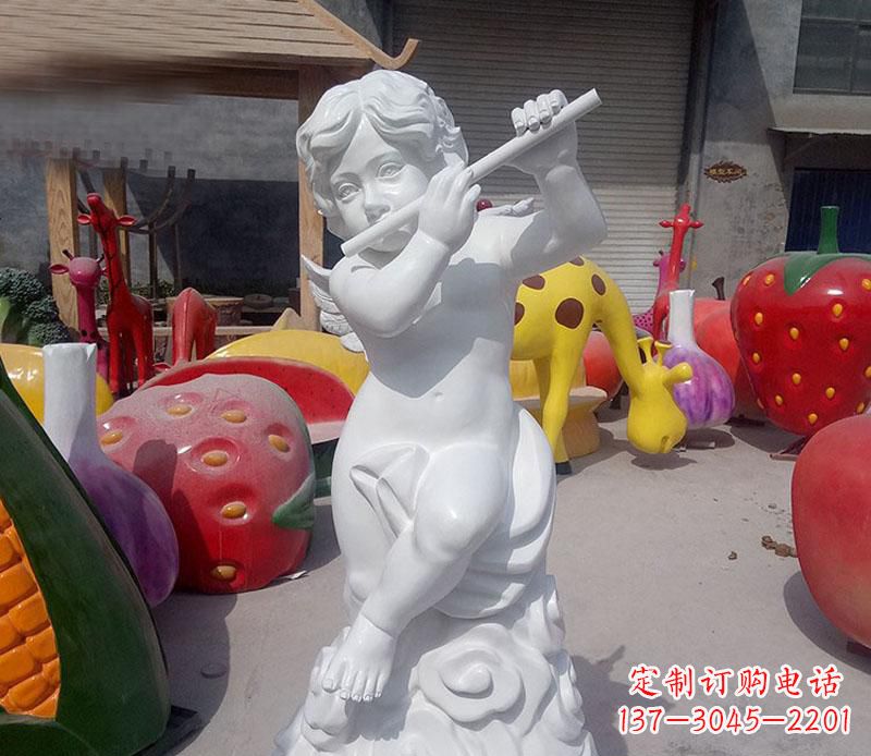 泰州天使吹笛人物石雕