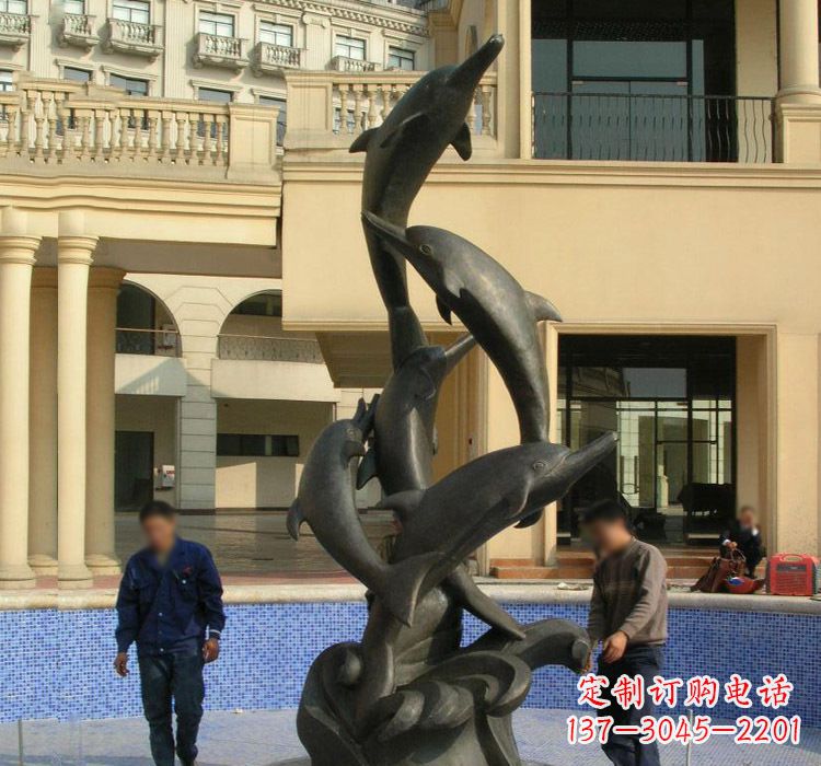 泰州跳跃海豚雕塑