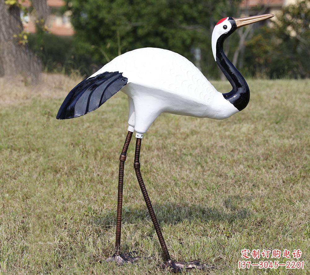 泰州庭院仙鹤雕塑