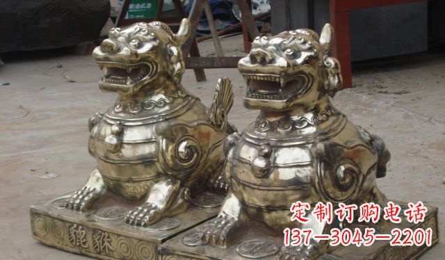 泰州庭院招财貔貅动物铜雕