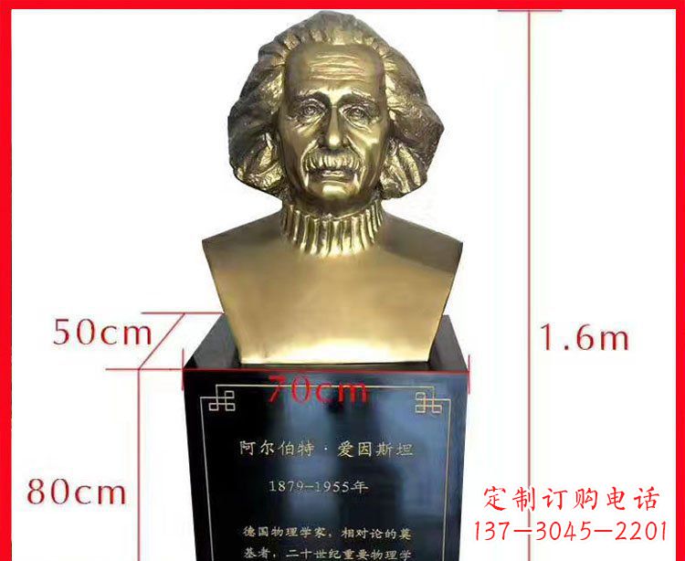 泰州铜雕爱因斯坦头像