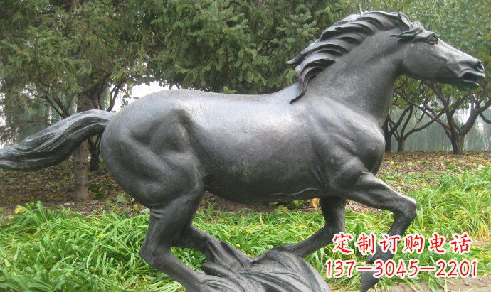 泰州铜雕奔马公园动物雕塑