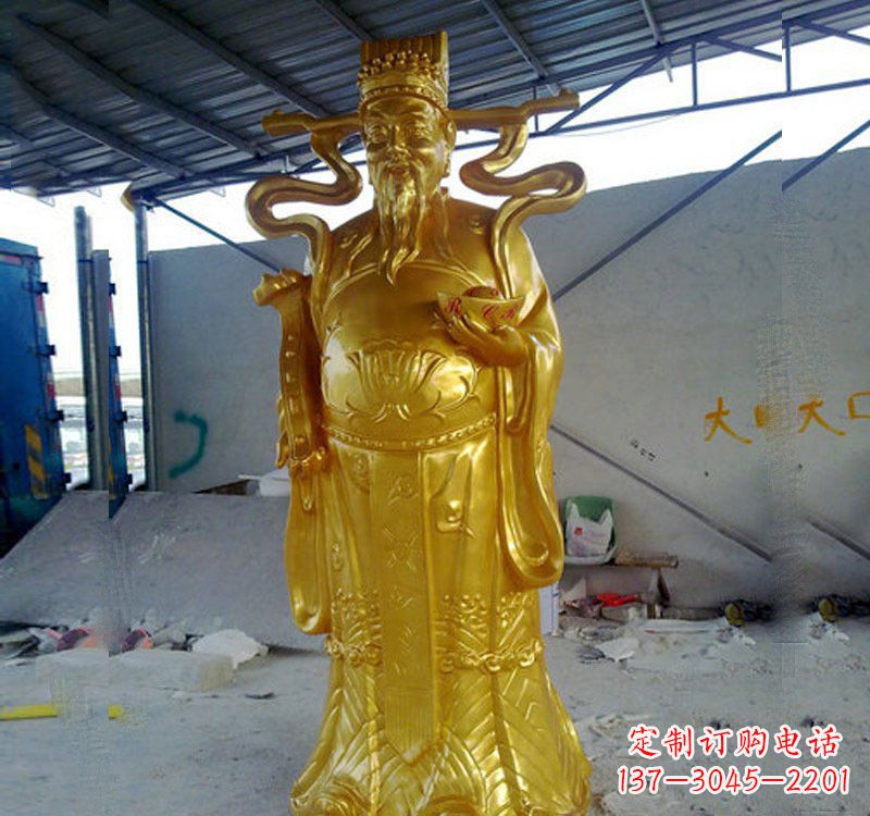 泰州铜雕财神雕像