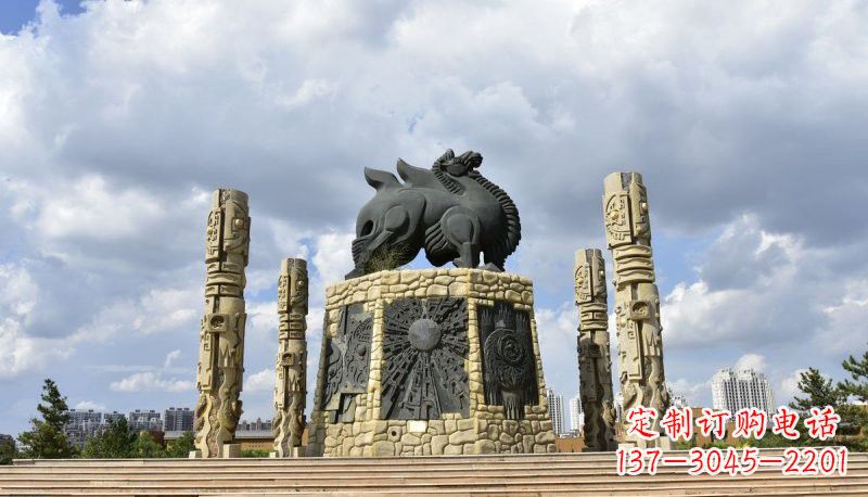 泰州铜雕大型骆驼广场动物雕塑