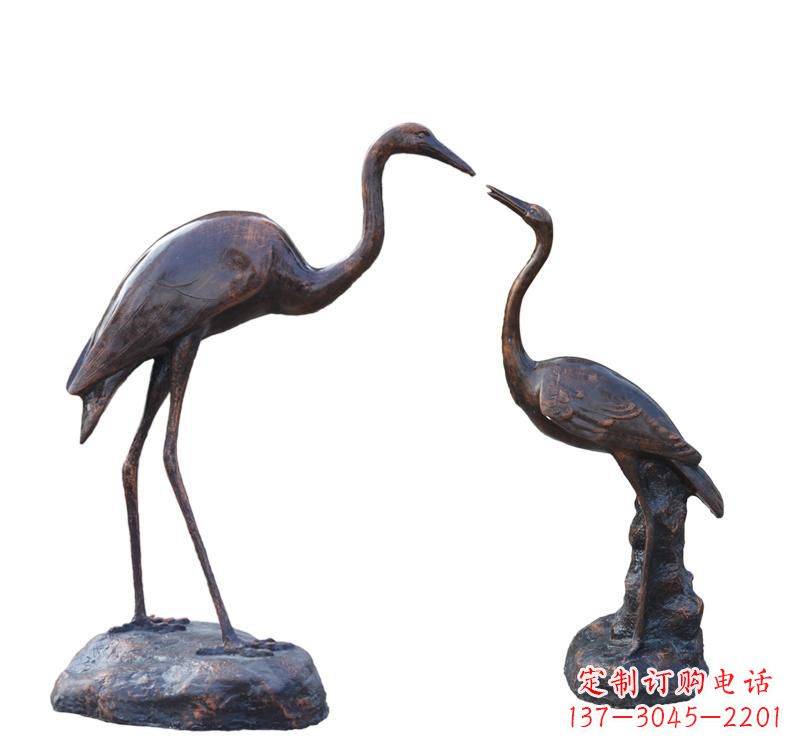 泰州铜雕动物仙鹤