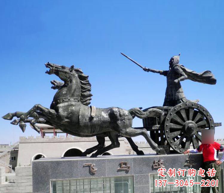 泰州铜雕飞马战车