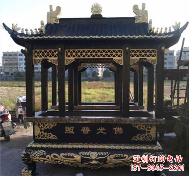 泰州铜雕佛光普照香炉