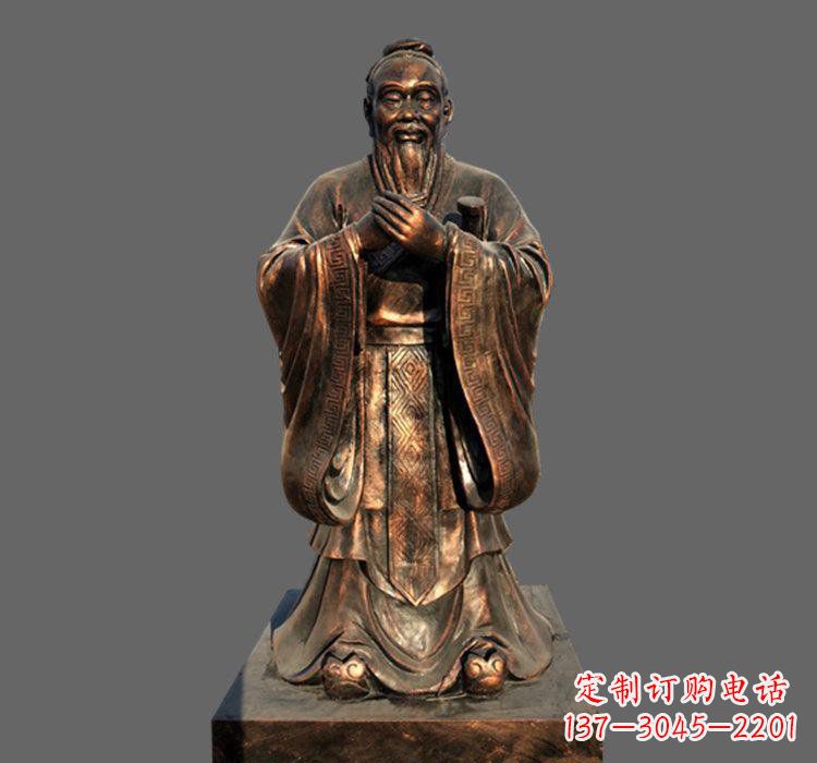 泰州铜雕古代名人孔子