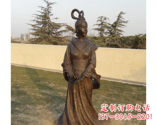 泰州铜雕古代美女人物雕塑