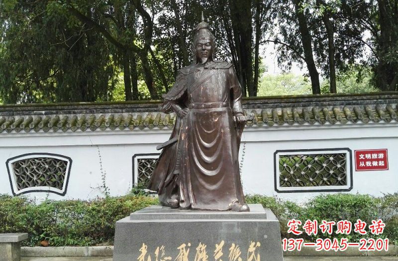 泰州铜雕古代名人戚继光