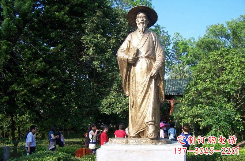 泰州铜雕古代名人苏轼苏东坡