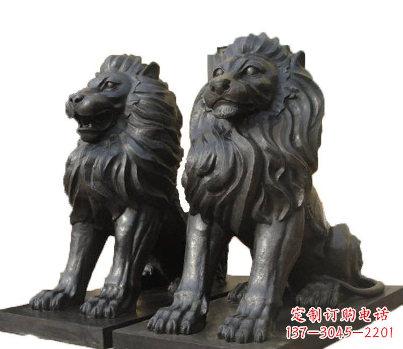 泰州铜雕古代神兽狮子雕塑
