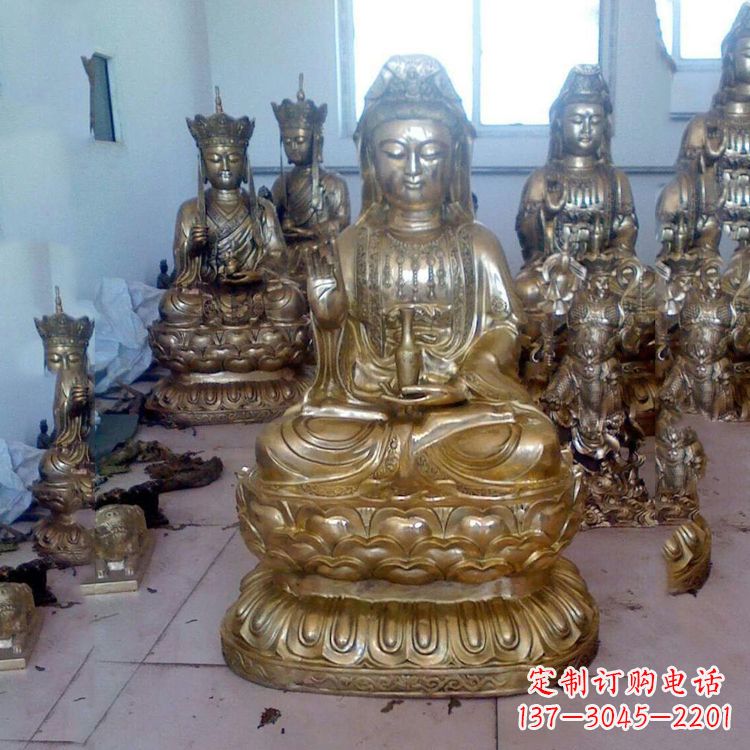 泰州铜雕观音雕塑