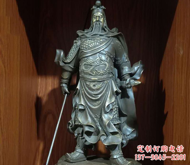 泰州铜雕关公人物雕塑