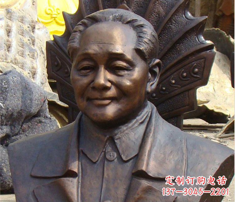 泰州铜雕广场邓小平肖像雕塑