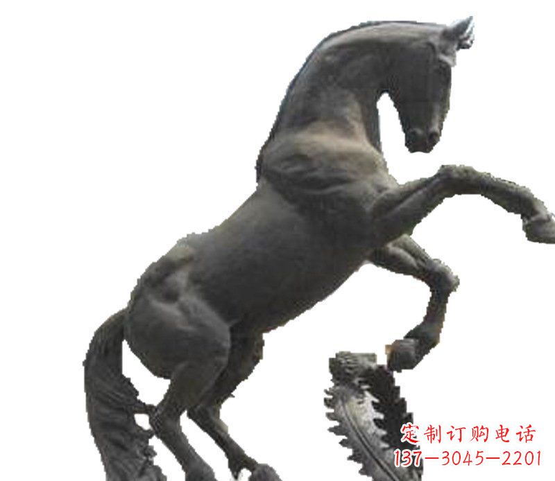 泰州铜雕广场街道景观摆件动物马雕塑