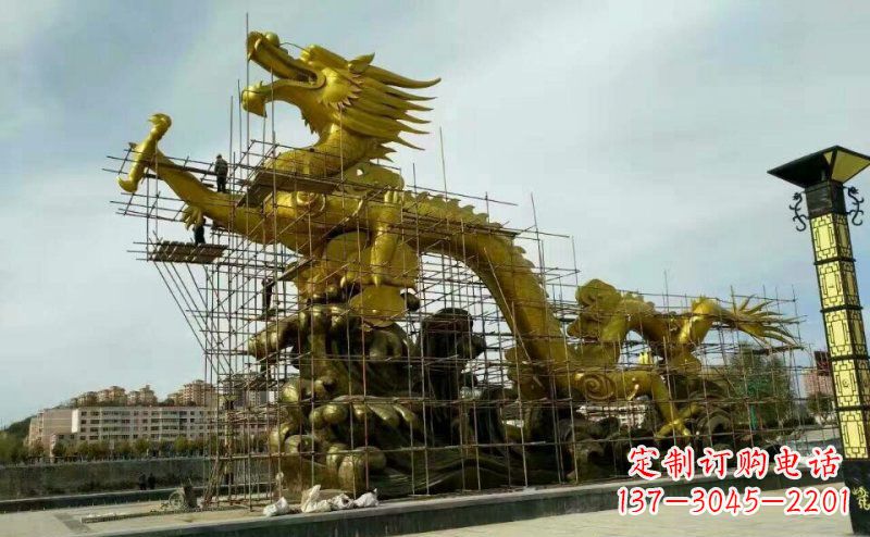 泰州铜雕广场神龙景观摆件